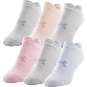 imageUnder Armour womens Essential 20 Lightweight No Show Socks 6pairsOxford Blue Assorted