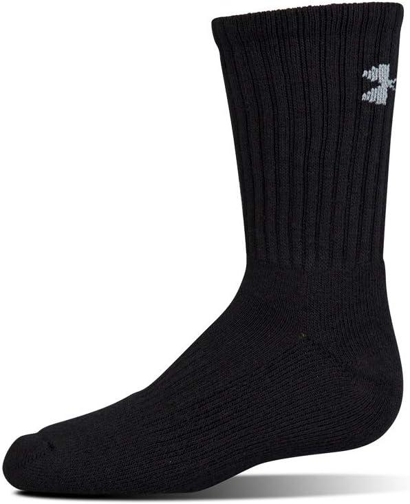 imageUnder Armour Adult Cotton Crew Socks MultipairsBlackGray 6pairs
