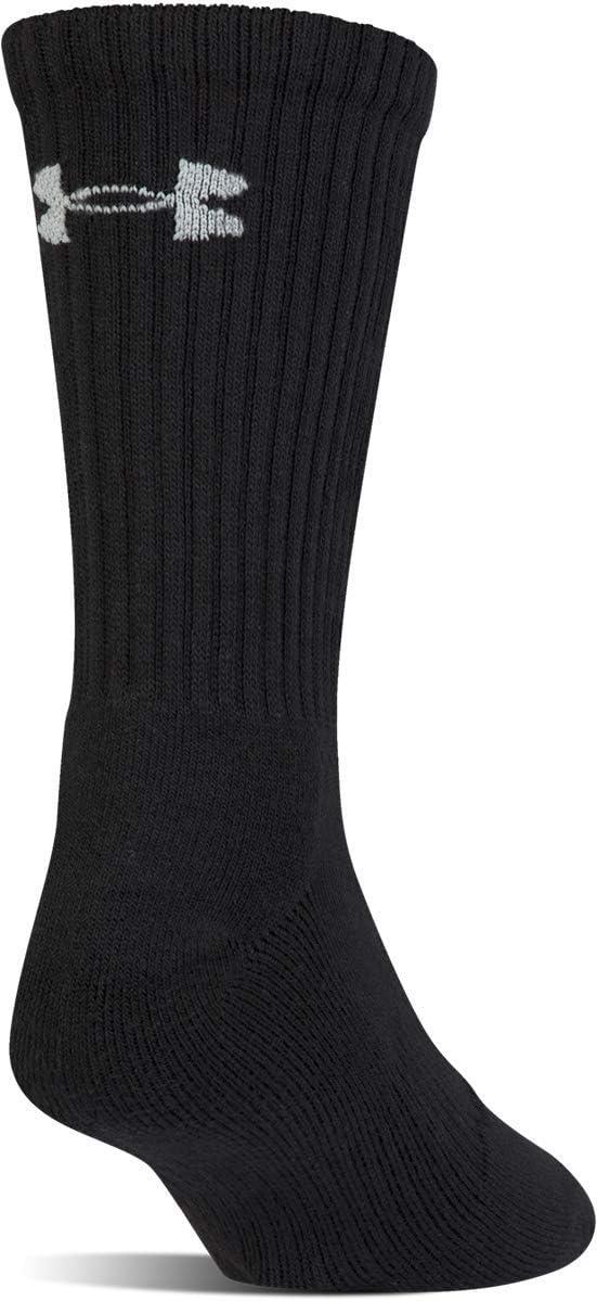 imageUnder Armour Adult Cotton Crew Socks MultipairsBlackWhite 6pairs