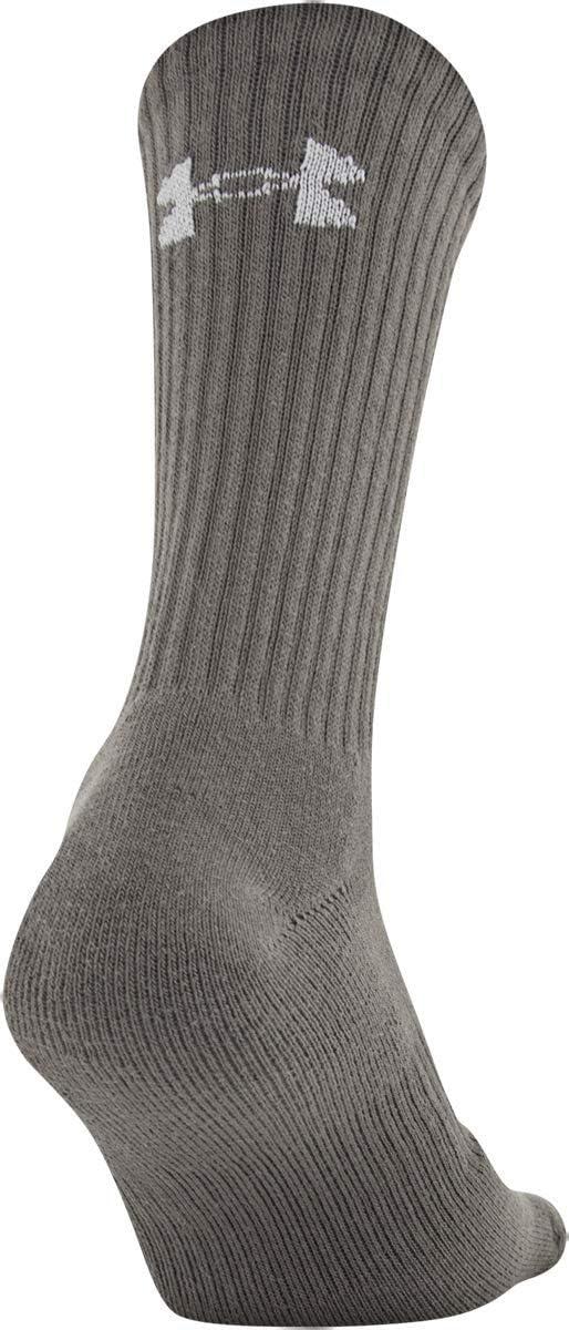 imageUnder Armour Adult Cotton Crew Socks MultipairsNeutral Assorted 6pairs