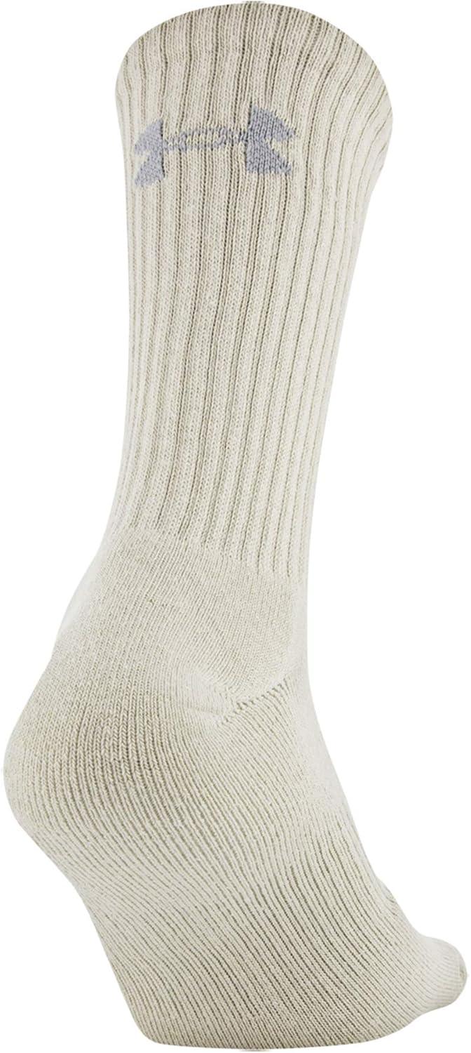 imageUnder Armour Adult Cotton Crew Socks MultipairsNeutral Assorted 6pairs