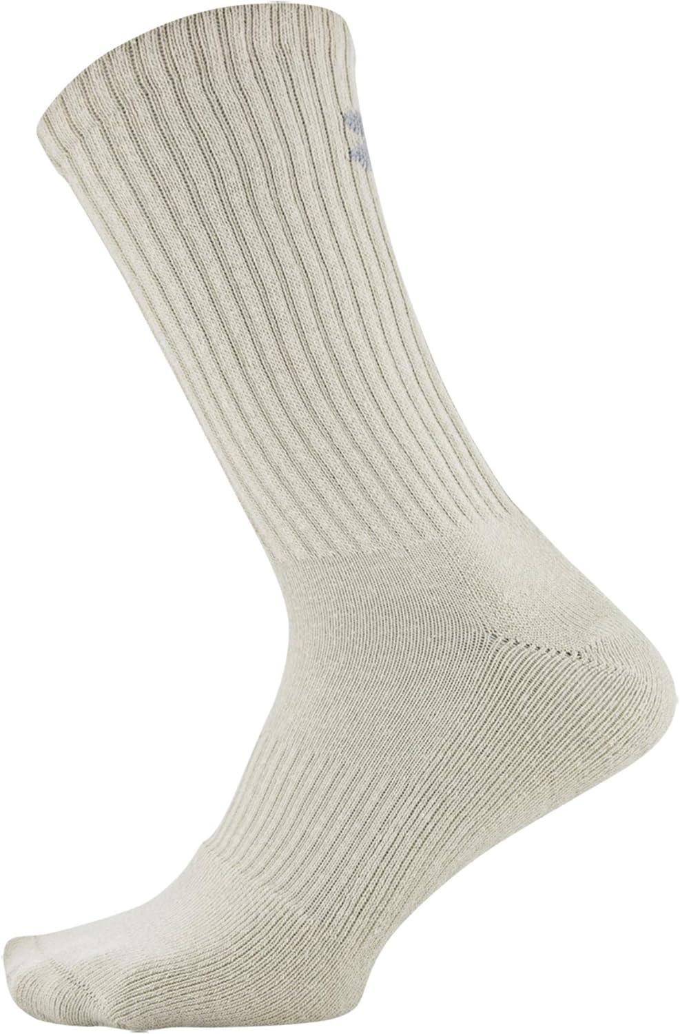 imageUnder Armour Adult Cotton Crew Socks MultipairsNeutral Assorted 6pairs