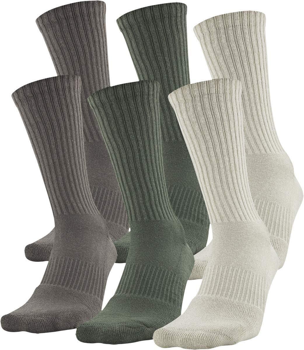 imageUnder Armour Adult Cotton Crew Socks MultipairsNeutral Assorted 6pairs