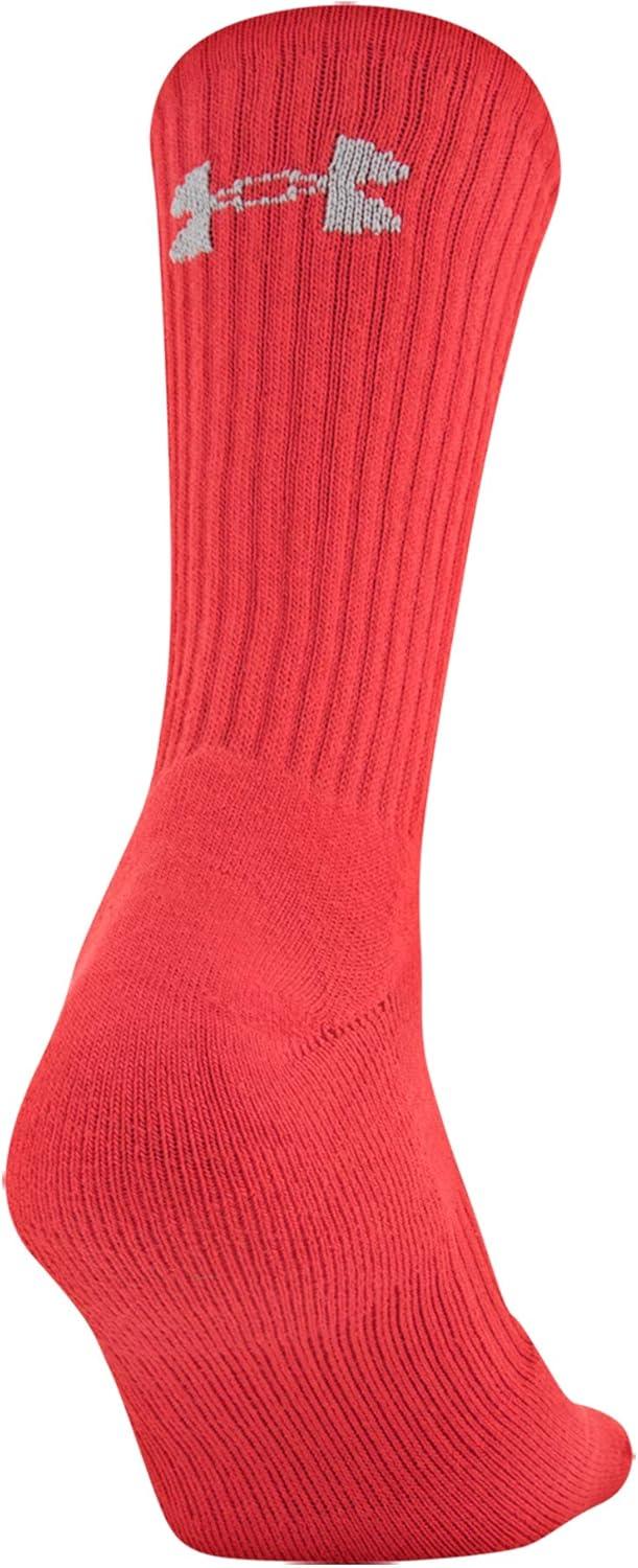 imageUnder Armour Adult Cotton Crew Socks MultipairsRedAssorted 6pairs