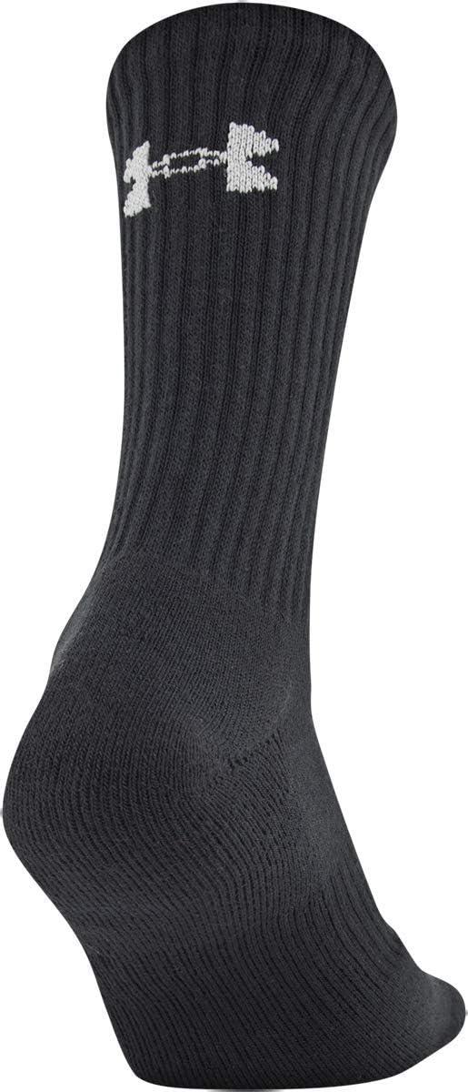 imageUnder Armour Adult Cotton Crew Socks MultipairsRedAssorted 6pairs