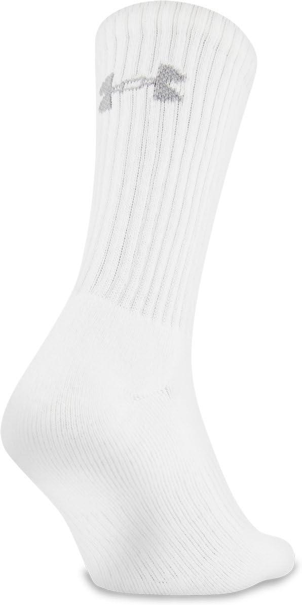 imageUnder Armour Adult Cotton Crew Socks MultipairsTrue Gray Heather Assorted 6pairs