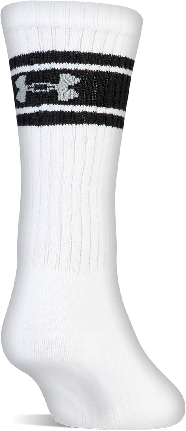 imageUnder Armour Adult Cotton Crew Socks MultipairsWhiteBlack 6pairs