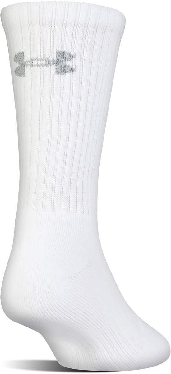 imageUnder Armour Adult Cotton Crew Socks MultipairsWhiteBlack 6pairs