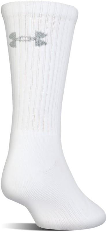 imageUnder Armour Adult Cotton Crew Socks MultipairsWhiteGray 6pairs