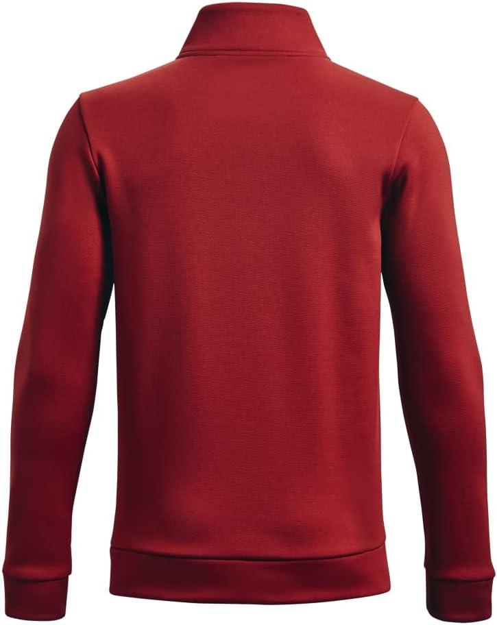 imageUnder Armour Boys Armourfleece 14 Zip610 Stadium Red   Black