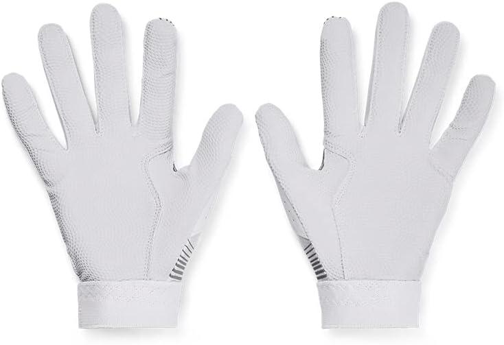 imageUnder Armour Boys Clean Up 21 Batting GlovesWhite 100Steel
