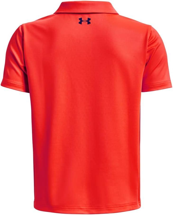 imageUnder Armour Boys Match Play Polo Shirt810 Bolt Red   Bauhaus Blue