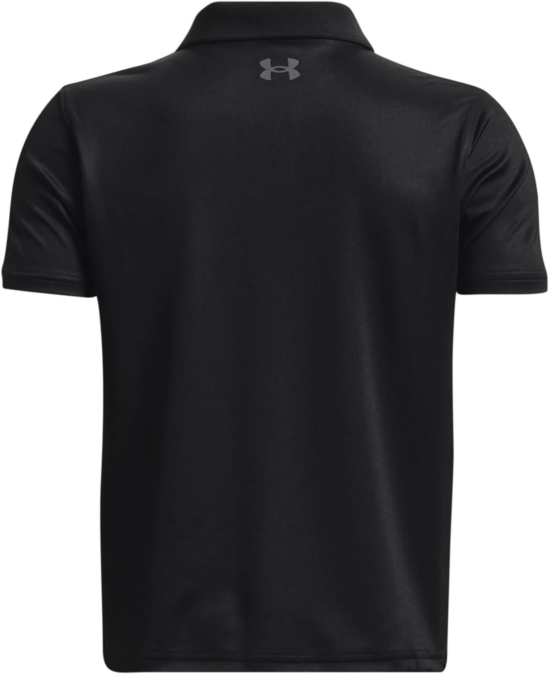 imageUnder Armour Boys Match Play Polo ShirtBlack  Pitch Gray  001