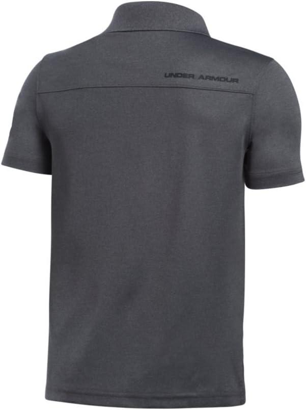 imageUnder Armour Boys Match Play Polo ShirtGray Black Black