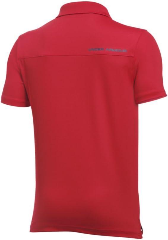 imageUnder Armour Boys Match Play Polo ShirtRed 600Academy Blue