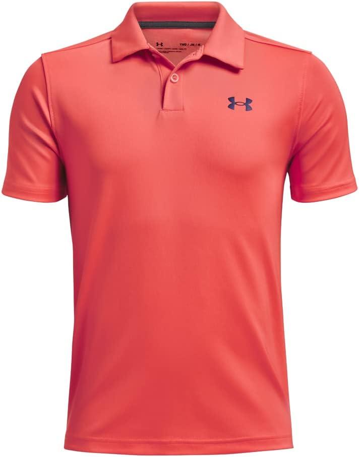 imageUnder Armour Boys Match Play Polo ShirtRush Red 820Pitch Gray