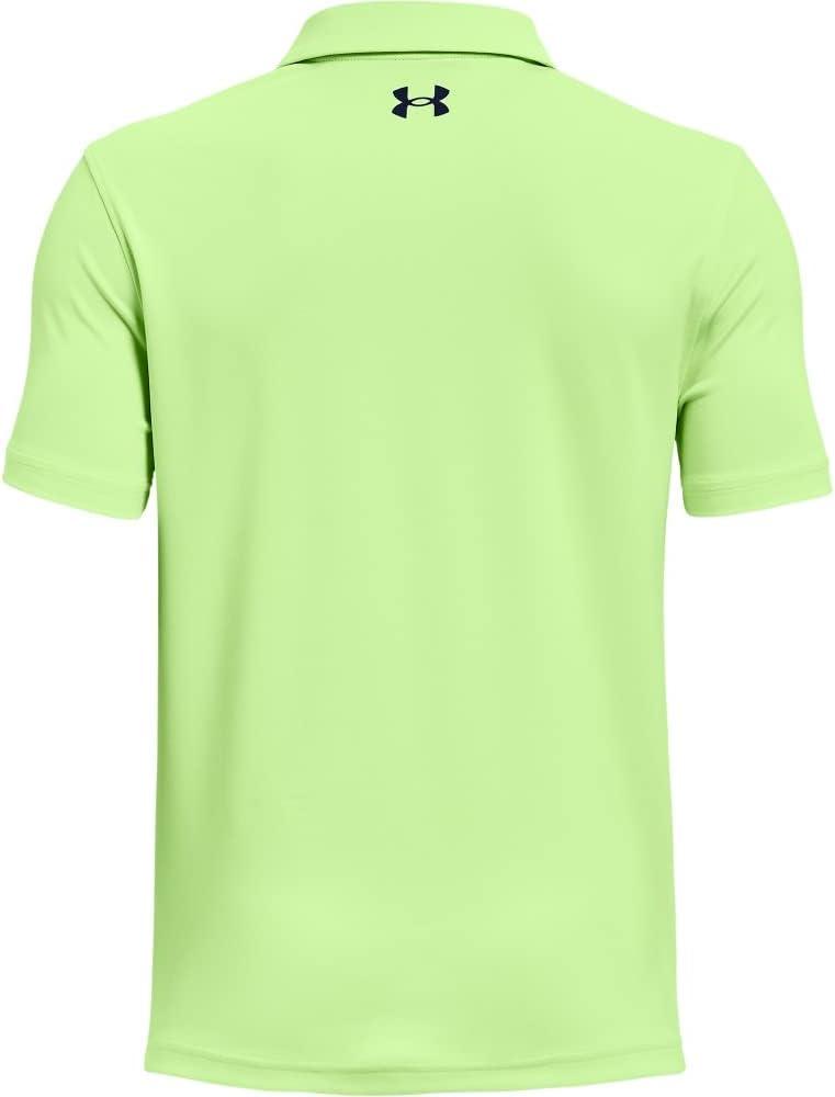 imageUnder Armour Boys Match Play Polo ShirtSummer Lime 162Academy Blue