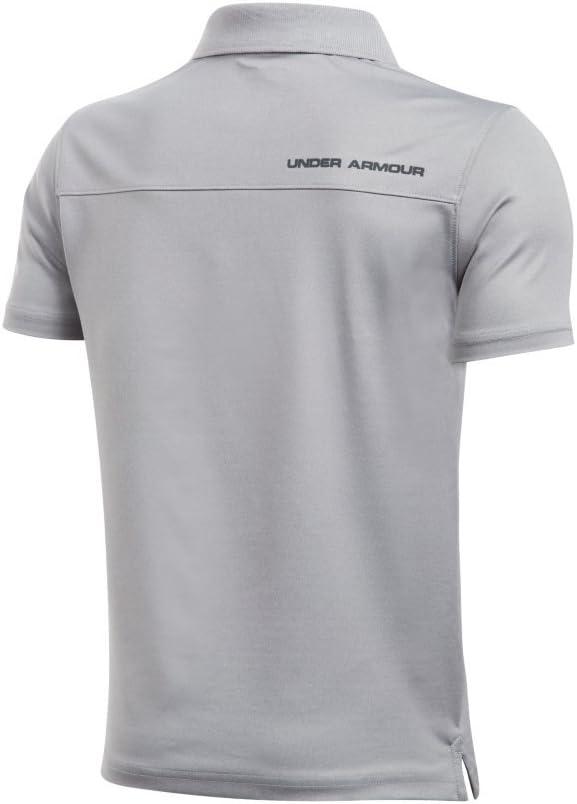 imageUnder Armour Boys Match Play Polo ShirtTrue Gray Heather 025Rhino Gray