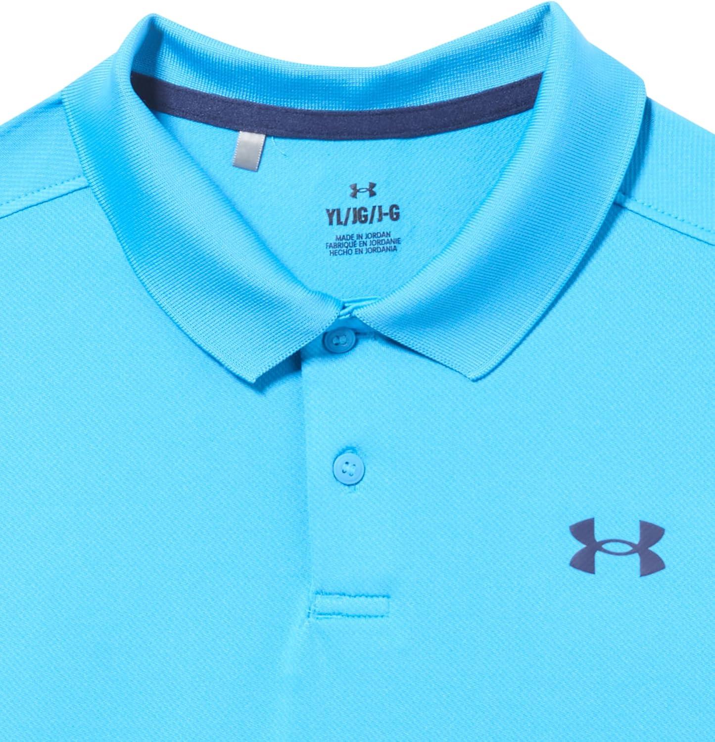 imageUnder Armour Boys Matchplay Golf Polo452 Ether Blue   Midnight Navy