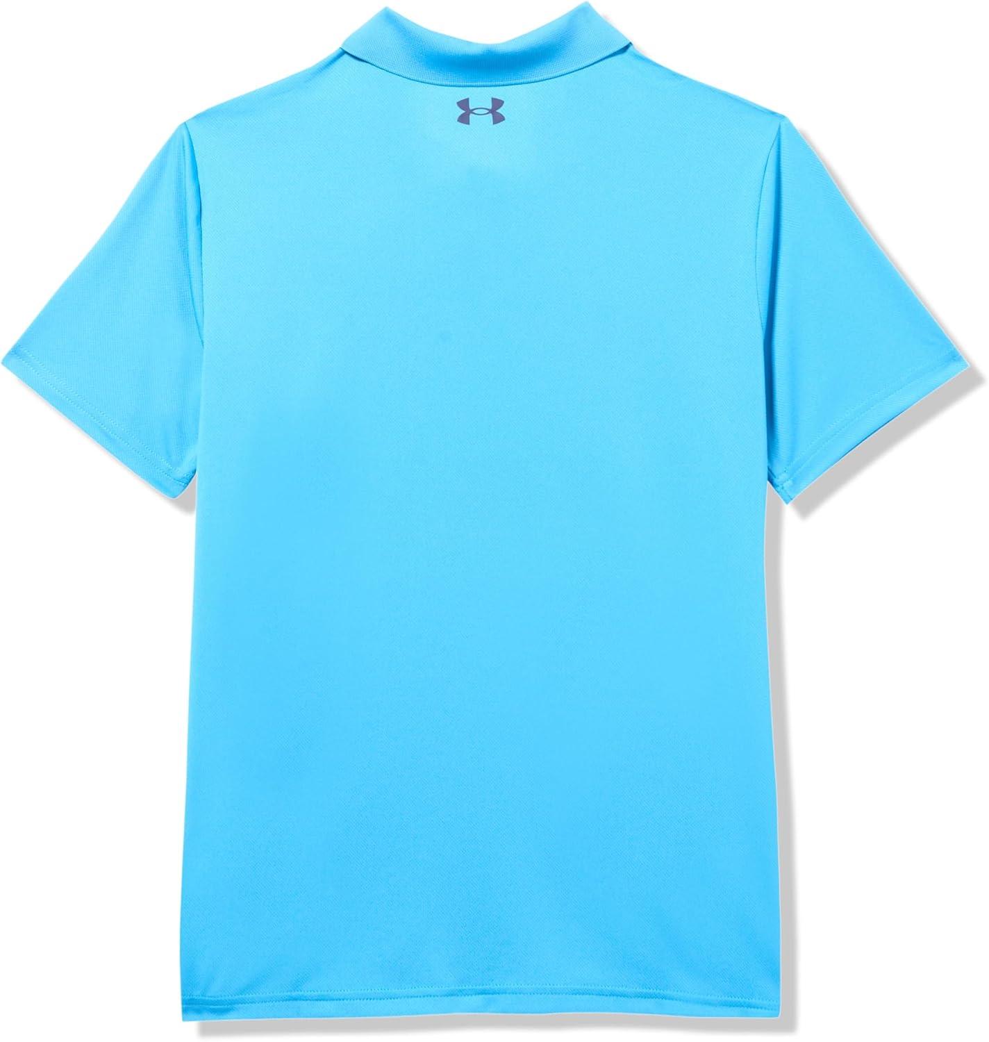 imageUnder Armour Boys Matchplay Golf Polo452 Ether Blue   Midnight Navy