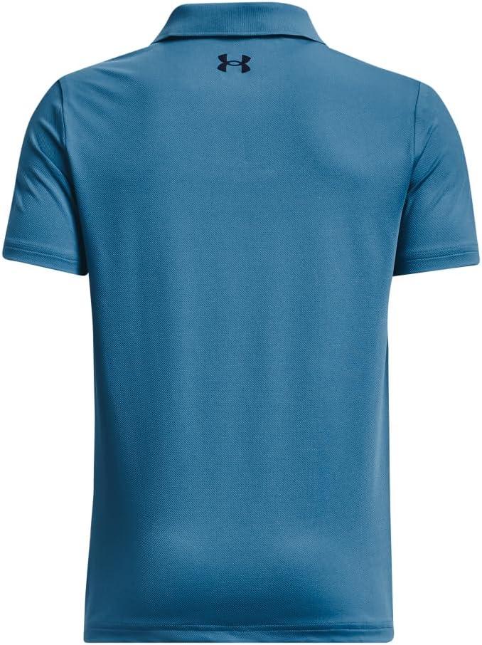 imageUnder Armour Boys Matchplay Golf Polo466 Cosmic Blue   Midnight Navy