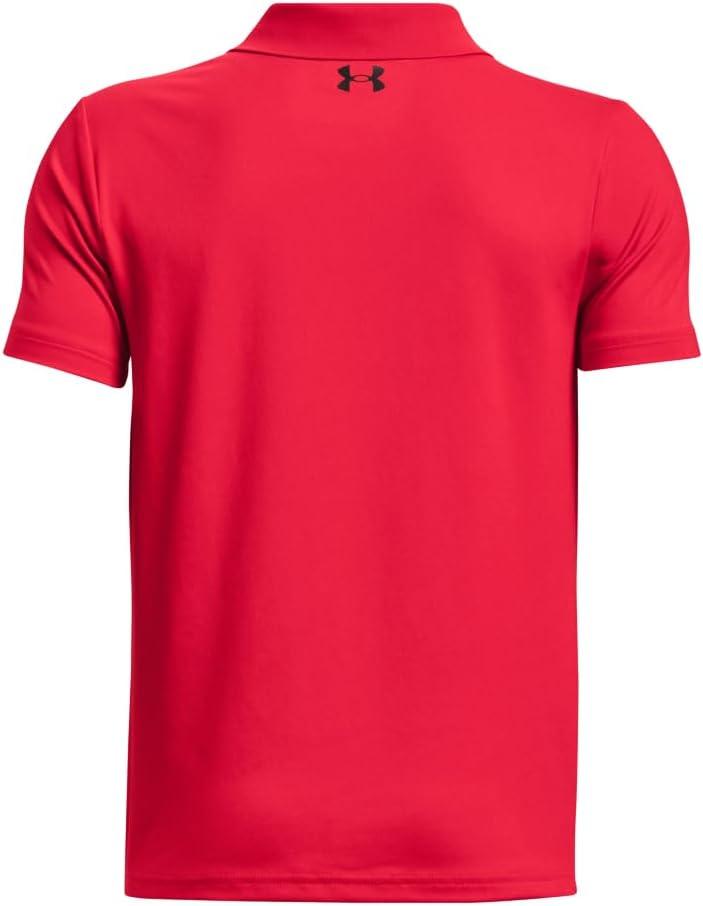 imageUnder Armour Boys Matchplay Golf Polo600 Red   Black