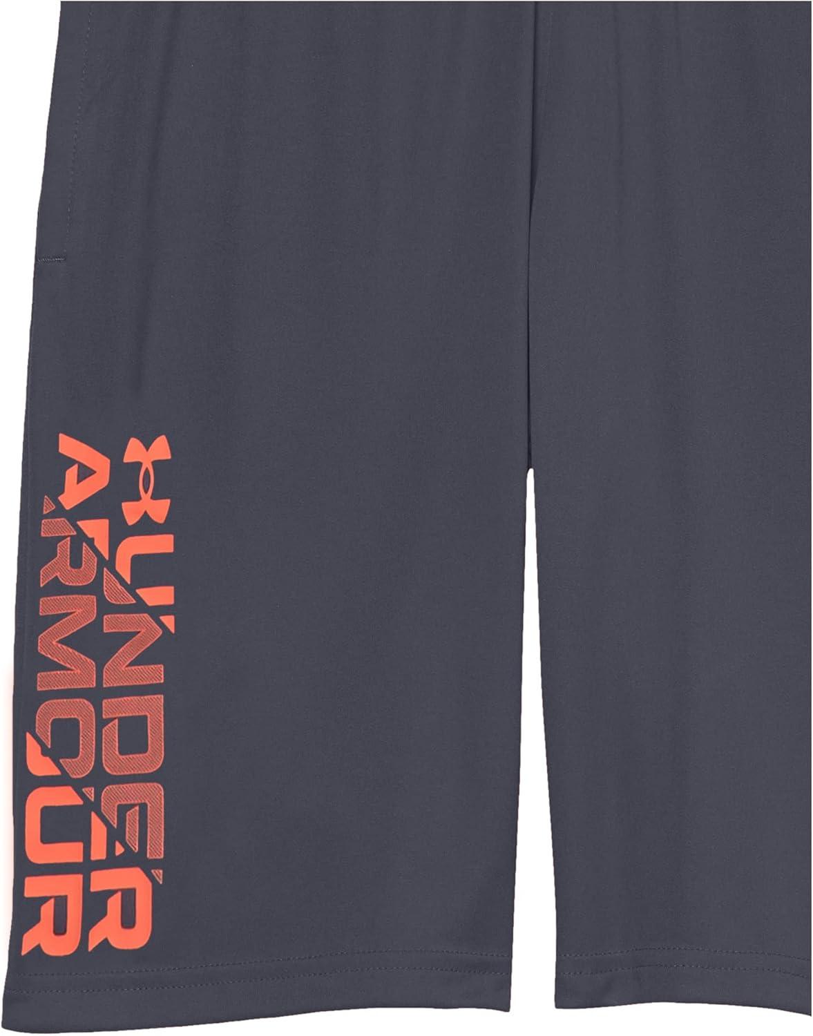 imageUnder Armour Boys Prototype 20 Wordmark Shorts044 Downpour Gray   After Burn