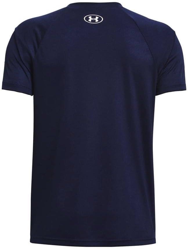 imageUnder Armour Boys Tech Big Logo Short Sleeve TShirt410 Midnight Navy   White