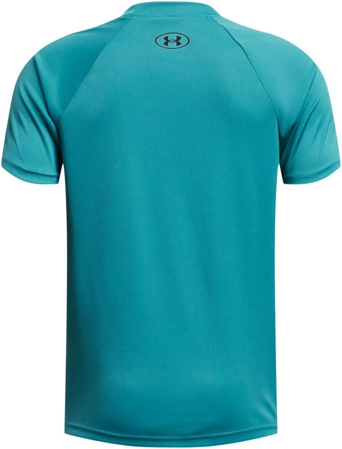 imageUnder Armour Boys Tech Big Logo Short Sleeve TShirt464 Circuit Teal   Black