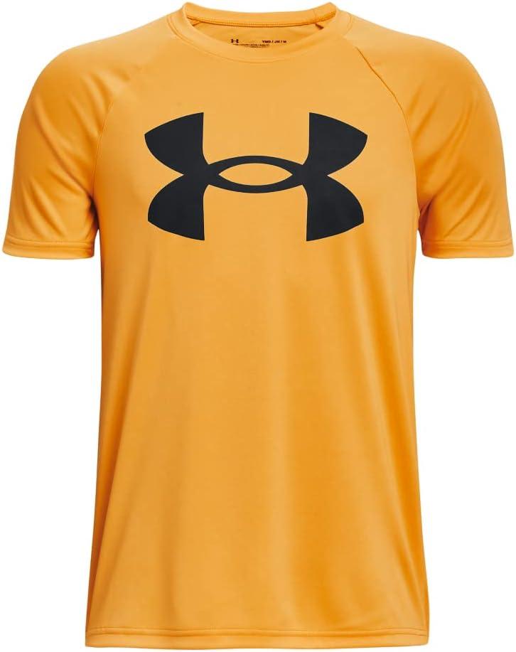 imageUnder Armour Boys Tech Big Logo Short Sleeve TShirt782 Rise   Black