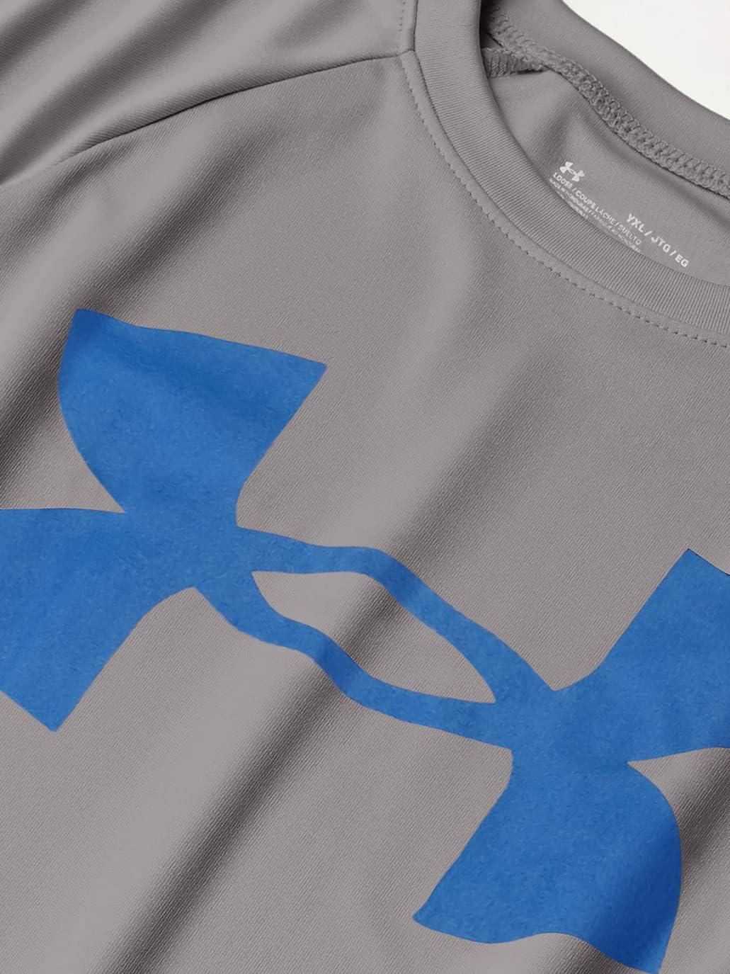 imageUnder Armour Boys Tech Big Logo Short Sleeve TShirtConcrete 066Royal