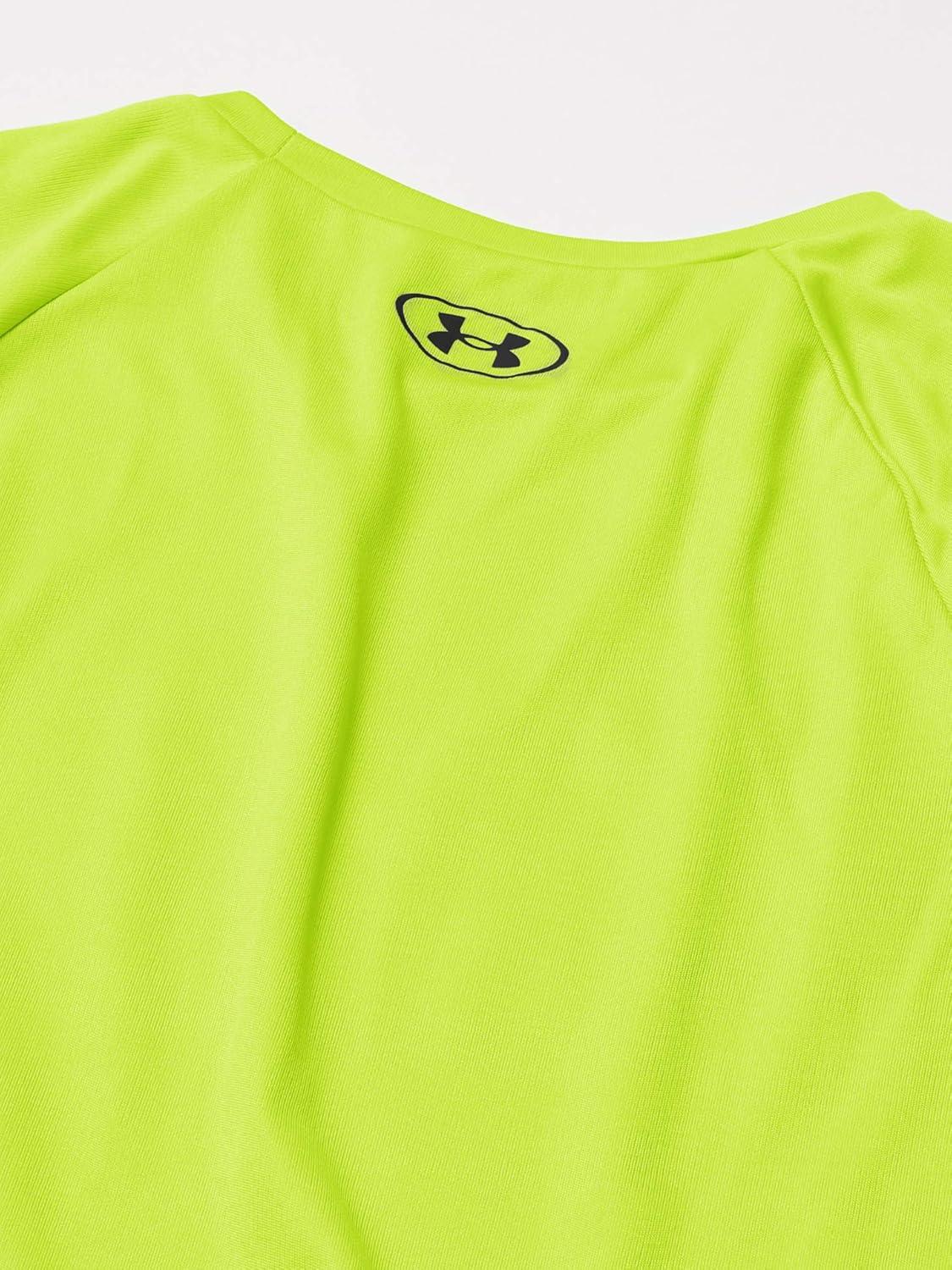 imageUnder Armour Boys Tech Big Logo Short Sleeve TShirtHighvis Yellow 731Black