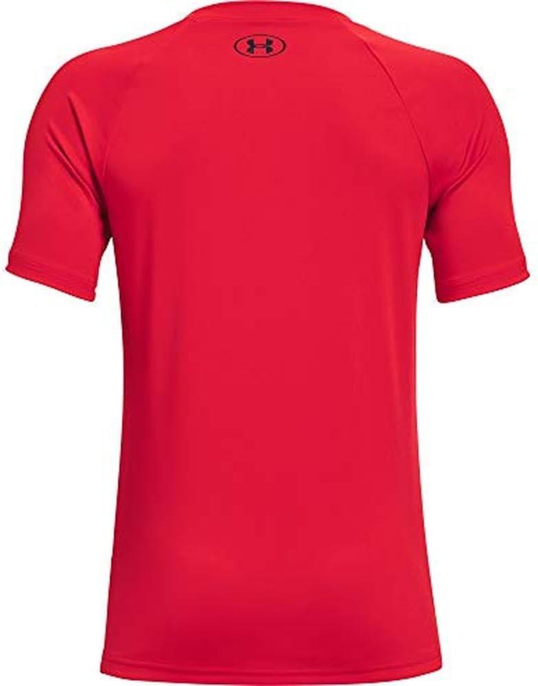 imageUnder Armour Boys Tech Big Logo Short Sleeve TShirtRed 600Black