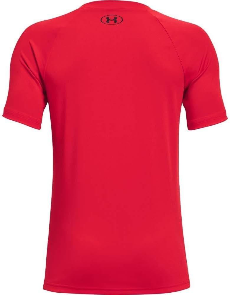imageUnder Armour Boys Tech Big Logo Short Sleeve TShirtRed 600Black