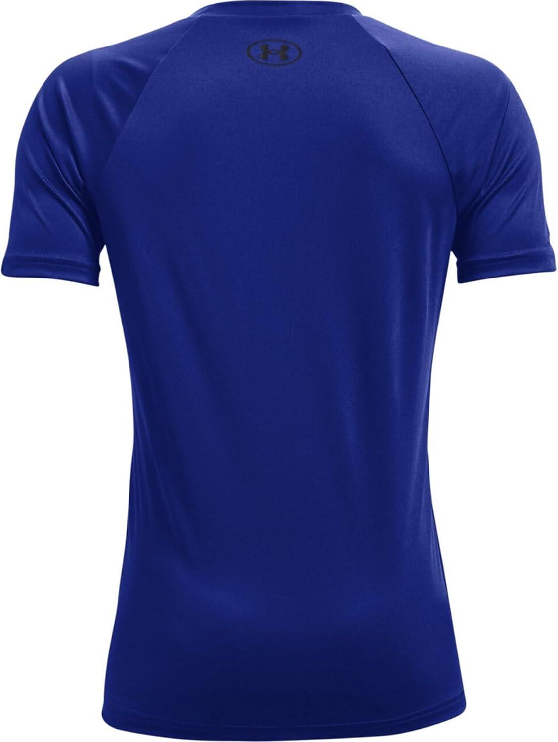 imageUnder Armour Boys Tech Big Logo Short Sleeve TShirtRoyal Blue 400Black
