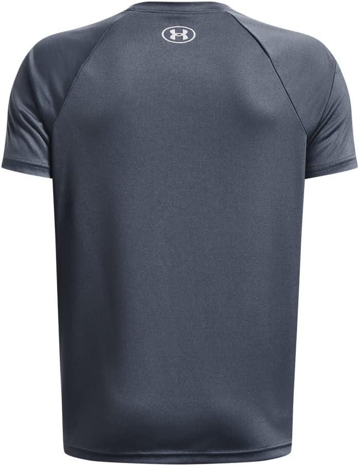 imageUnder Armour Boys Tech Hybrid Printed Fill ShortSleeve TShirt044 Downpour Gray   Gray Mist