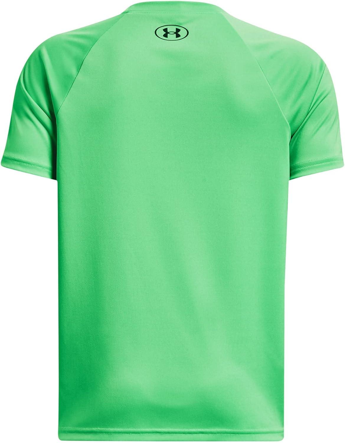 imageUnder Armour Boys Tech Hybrid Printed Fill ShortSleeve TShirt316 Green Screen   Greenwood
