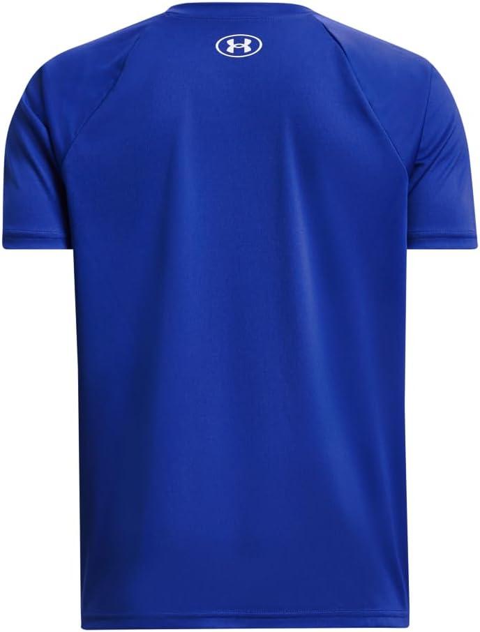 imageUnder Armour Boys Tech Hybrid Printed Fill ShortSleeve TShirt400 Team Royal   White