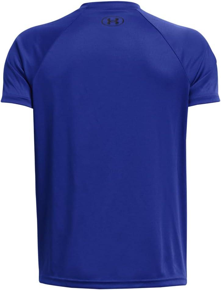 imageUnder Armour Boys Tech Hybrid Printed Fill ShortSleeve TShirt404 Royal   Black