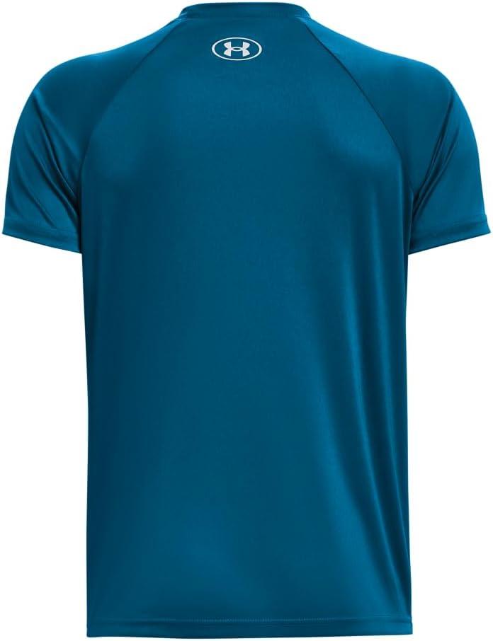 imageUnder Armour Boys Tech Hybrid Printed Fill ShortSleeve TShirt426 Varsity Blue   Halo Gray