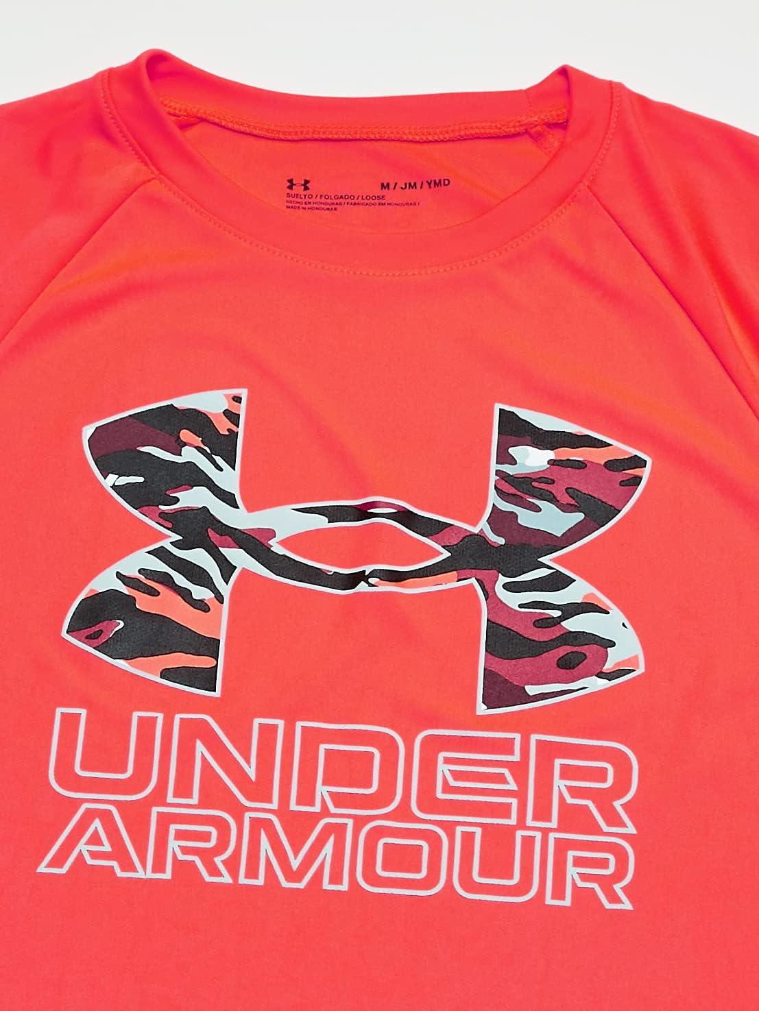 imageUnder Armour Boys Tech Hybrid Printed Fill ShortSleeve TShirtBeta 629Halo Gray