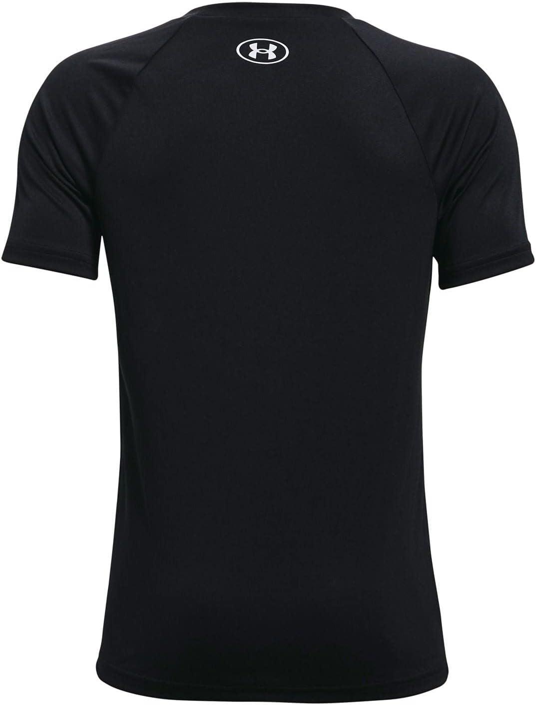 imageUnder Armour Boys Tech Hybrid Printed Fill ShortSleeve TShirtBlack 001Pitch Gray