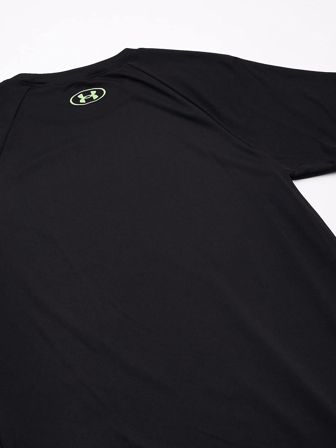 imageUnder Armour Boys Tech Hybrid Printed Fill ShortSleeve TShirtBlack 004Stadium Green