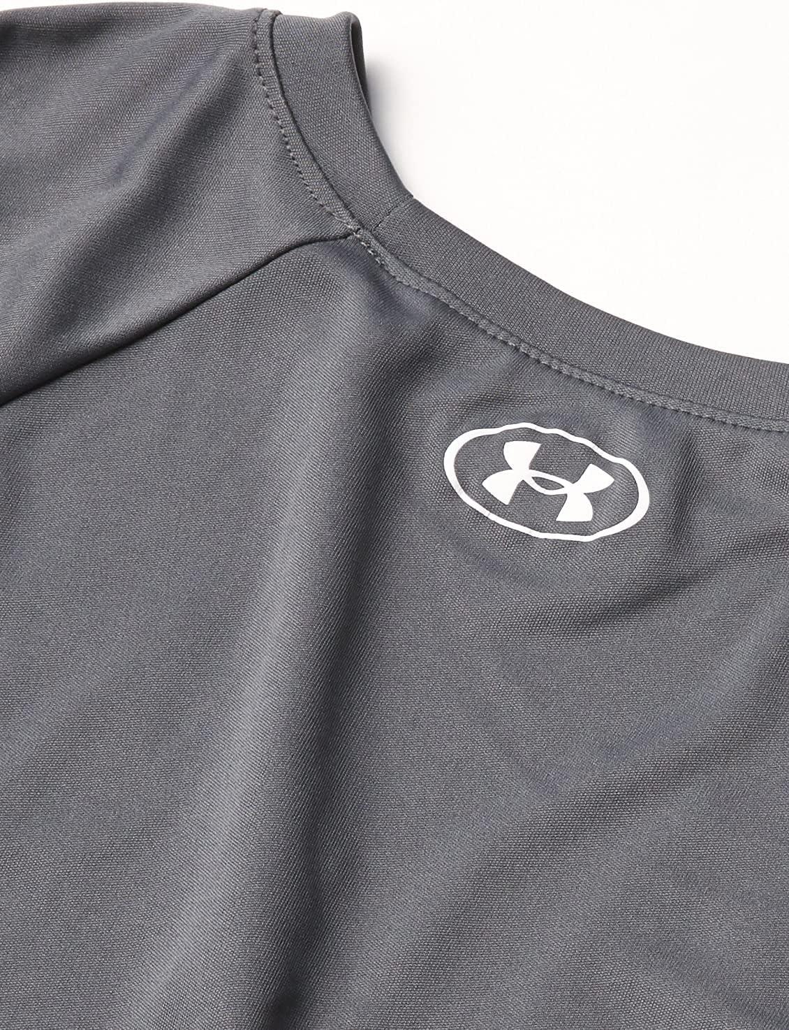 imageUnder Armour Boys Tech Hybrid Printed Fill ShortSleeve TShirtPitch Gray 013Halo Gray