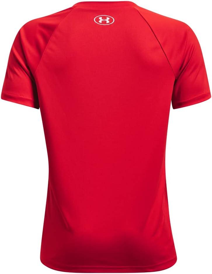 imageUnder Armour Boys Tech Hybrid Printed Fill ShortSleeve TShirtRed 600White