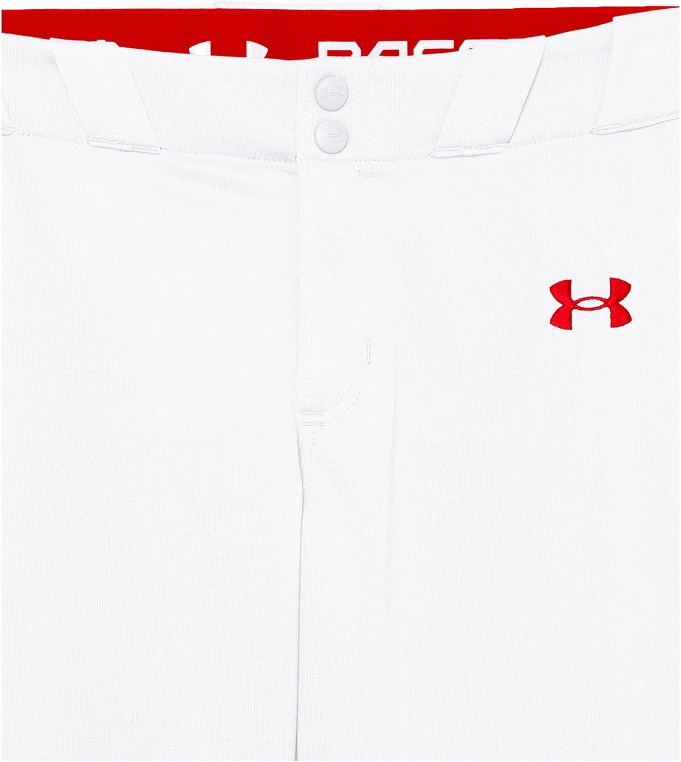 imageUnder Armour Boys Utility Baseball Pant Pipe103 White  Red  Red