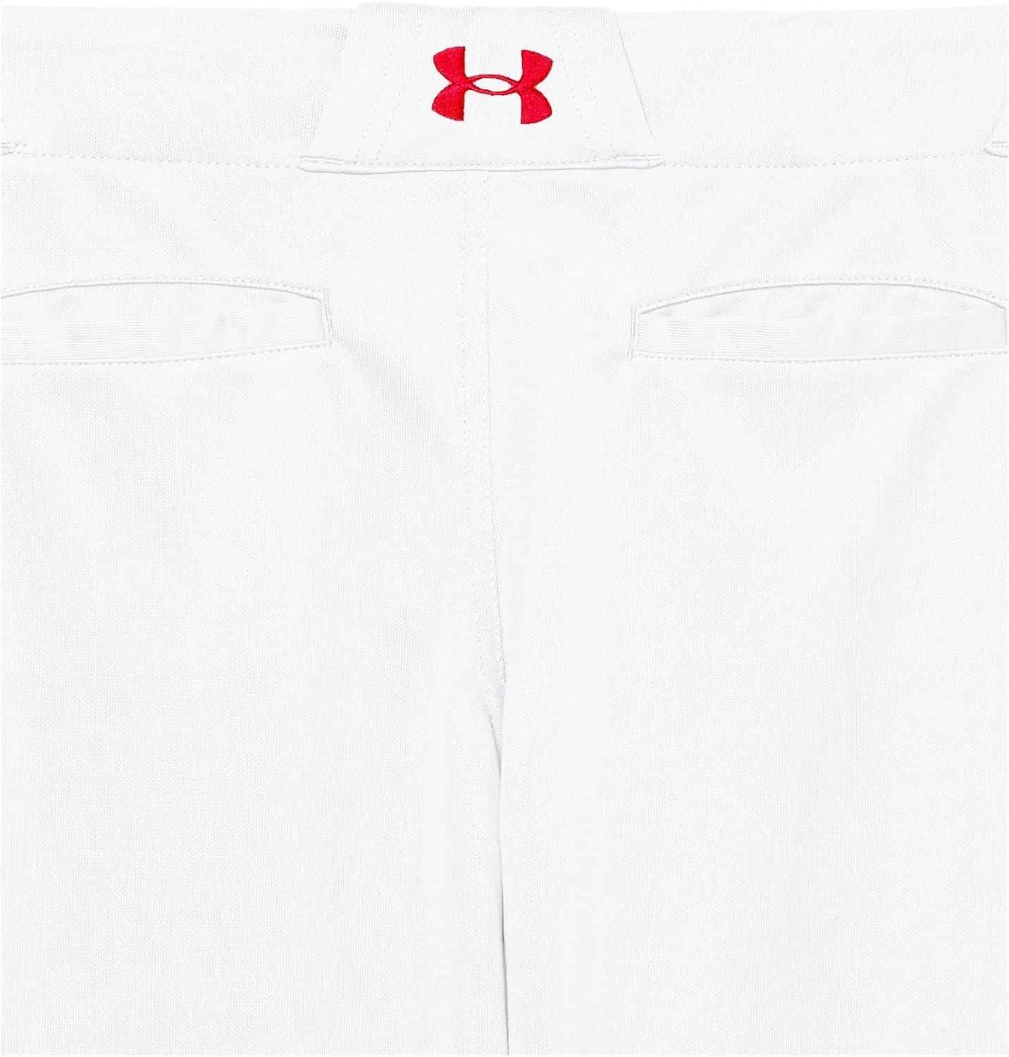 imageUnder Armour Boys Utility Baseball Pant Pipe103 White  Red  Red