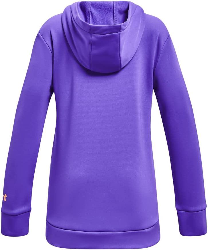 imageUnder Armour Girls Armour Fleece Branded Hoodie184 Brilliant Violet   Oxford Blue