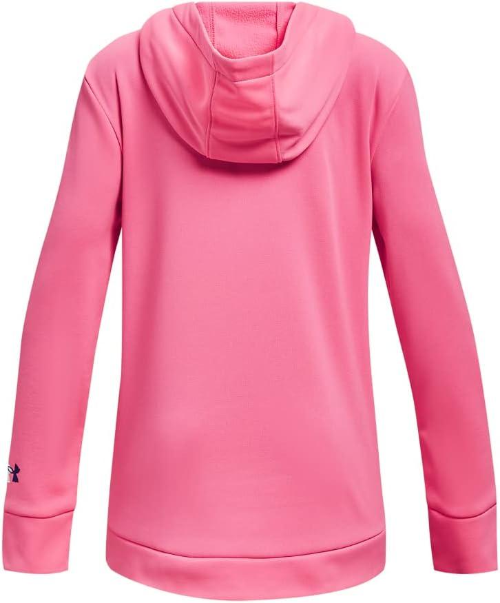 imageUnder Armour Girls Armour Fleece Branded Hoodie640 Pink Punk   White
