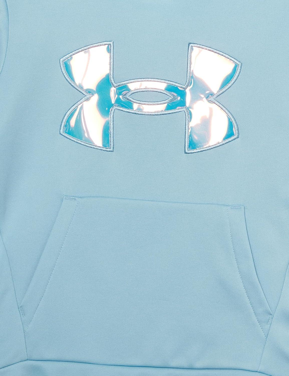 imageUnder Armour Girls Armourfleece Iridescent Big Logo Hoodie490 Blizzard   Iridescent